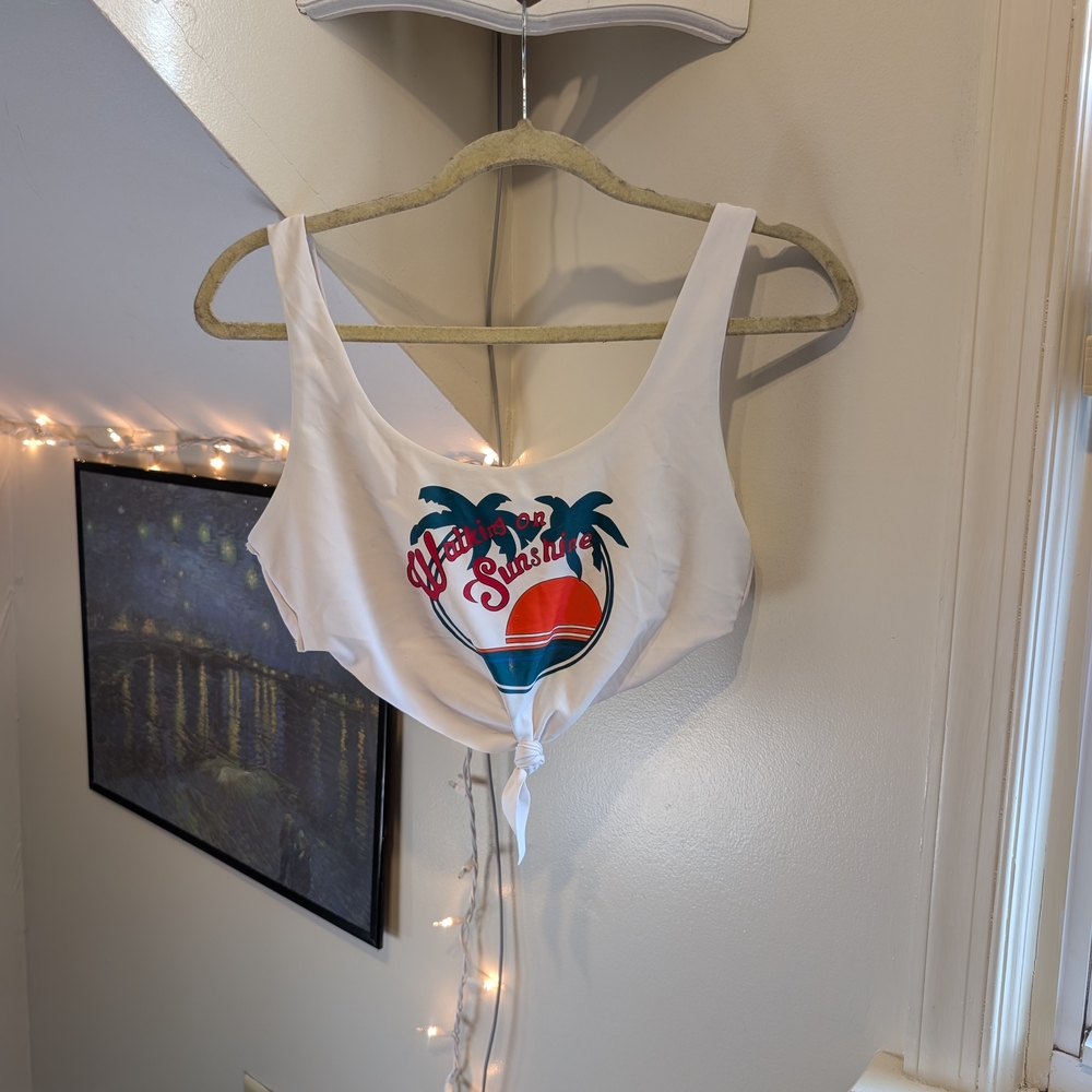 Walking On Sunshine Bikini Top L
